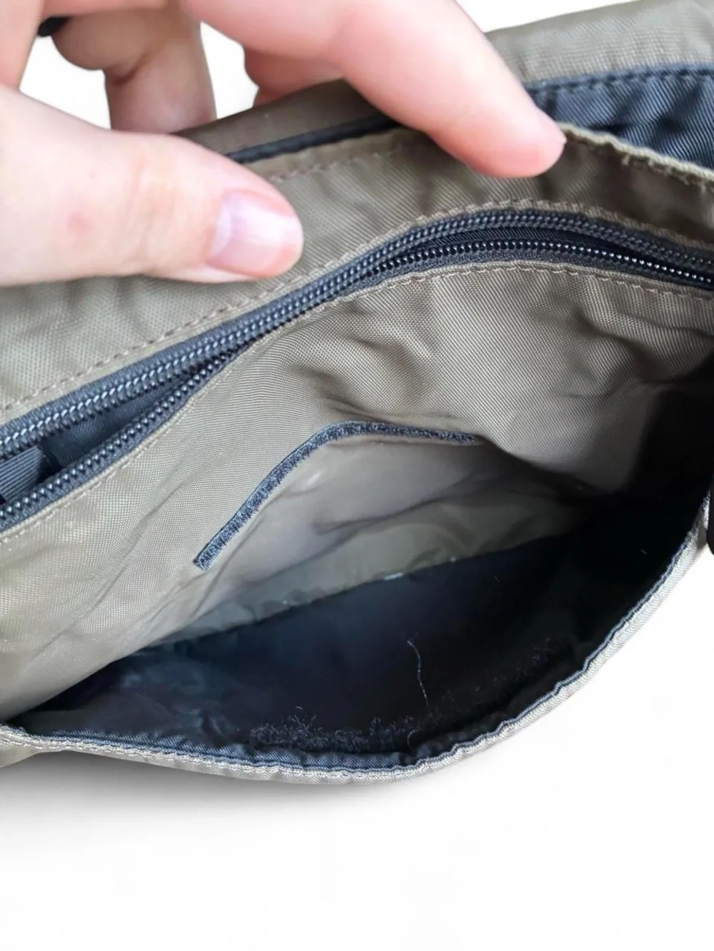 The North Face Brown Messenger Bag with Black Strap